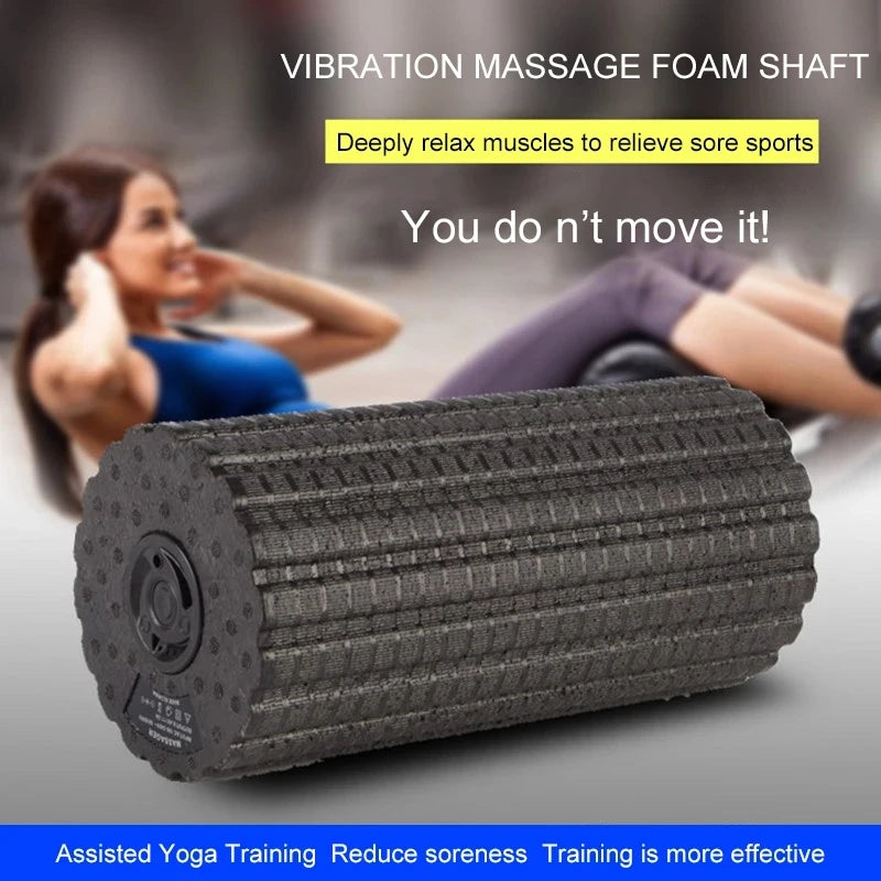 4-Speed Electric Foam Roller – Muscle Massage & Recovery Tool