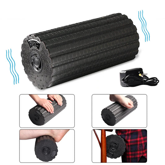 4-Speed Electric Foam Roller – Muscle Massage & Recovery Tool