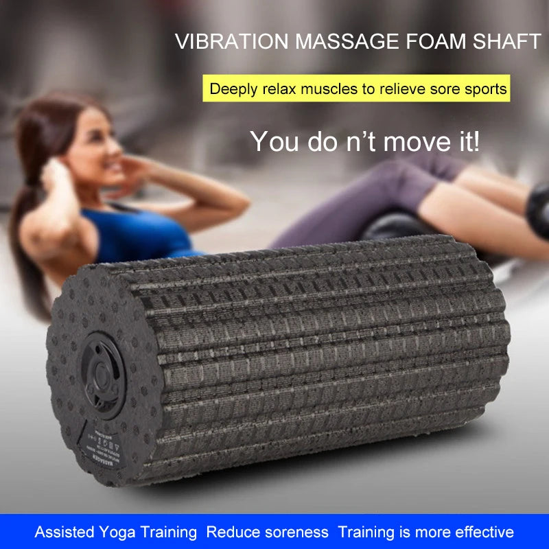 4-Speed Electric Foam Roller – Muscle Massage & Recovery Tool