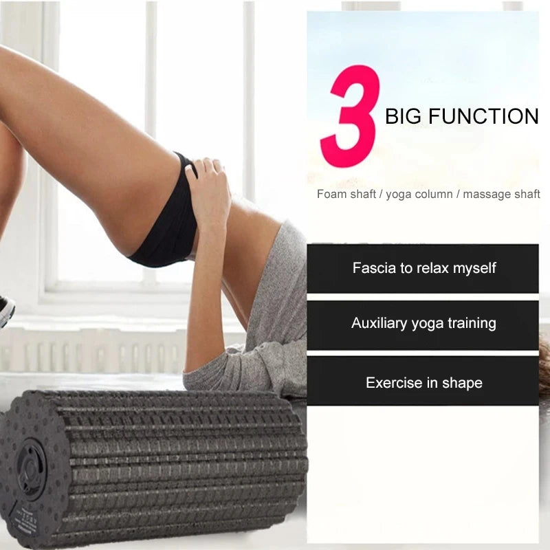 4-Speed Electric Foam Roller – Muscle Massage & Recovery Tool